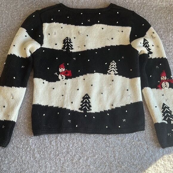Adorable Kids Holiday Snowman ☃️ Cardigan Sweater size 6X - Picture 6 of 7